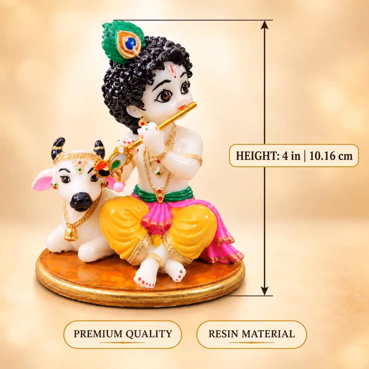 Bal Krishna with Cow image 5