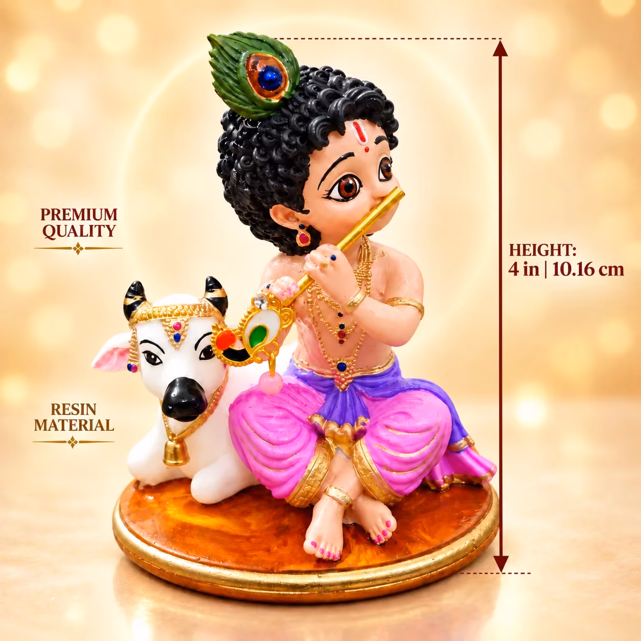 Bal Krishna with Cow image 4