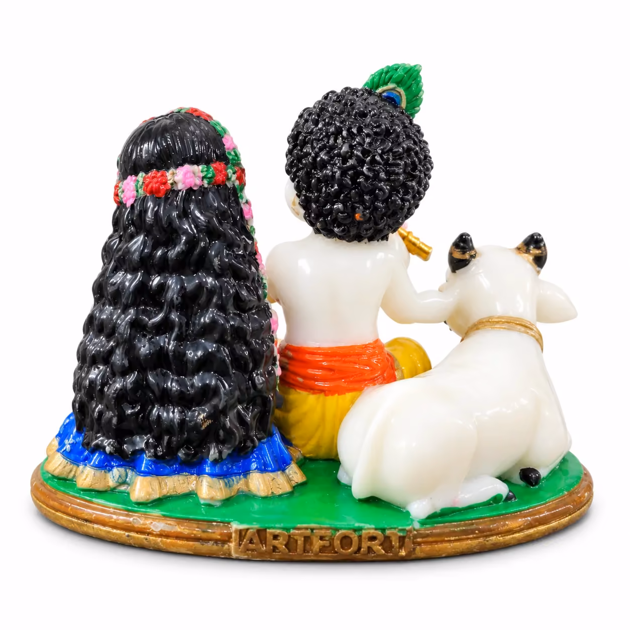 Radha Krishna with Cow image 5