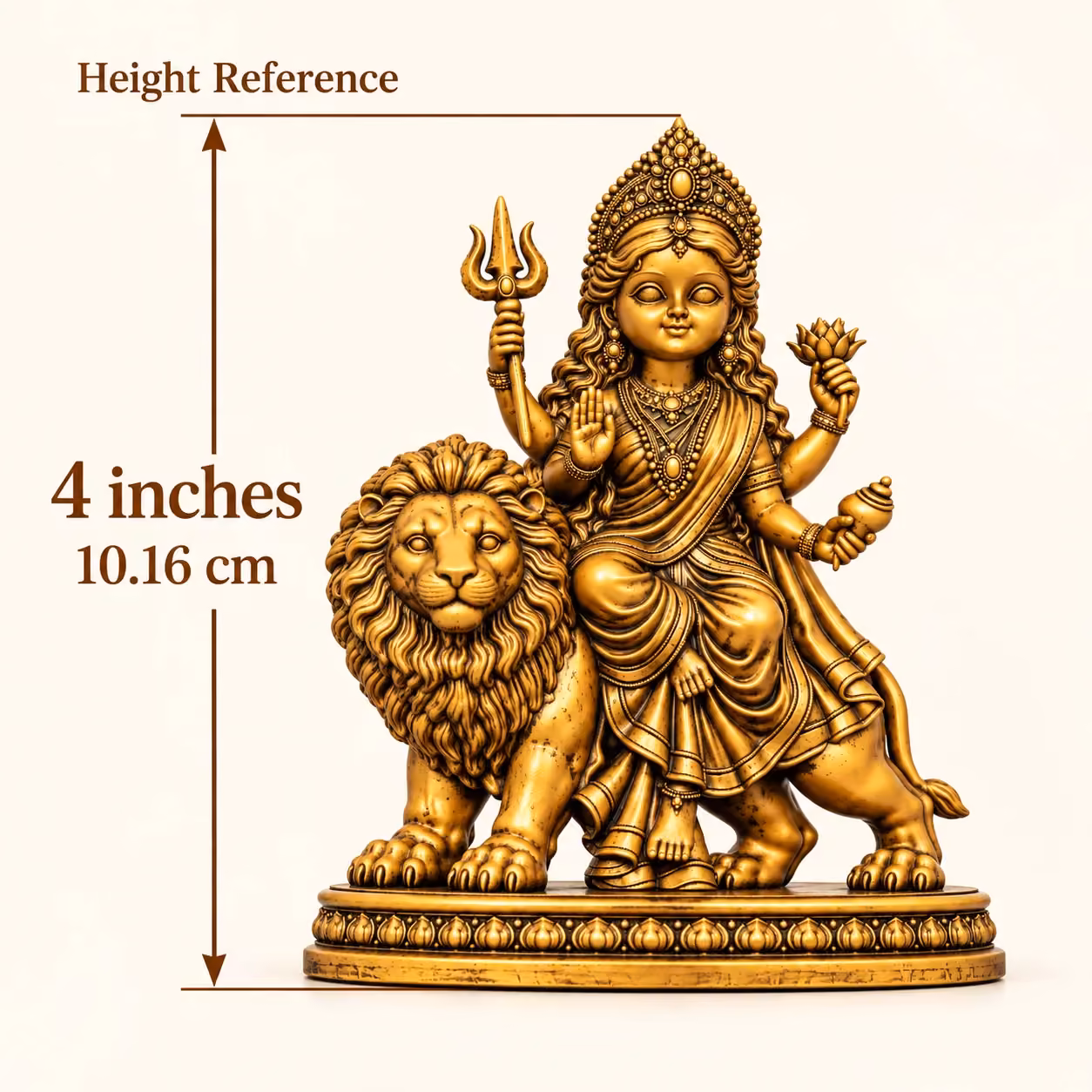 Durga Maa With Lion 4" image 4