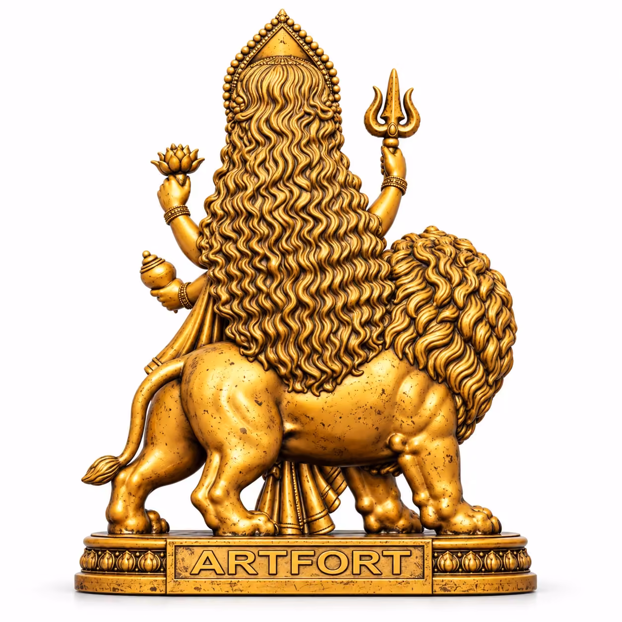 Durga Maa With Lion 4" image 5