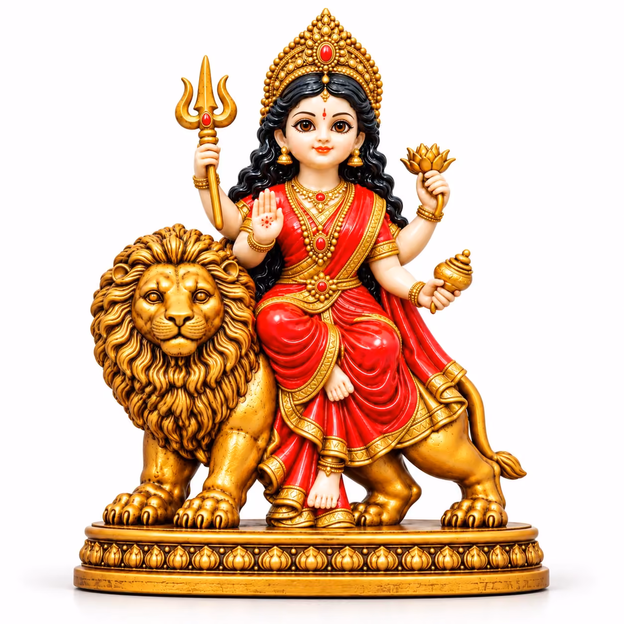 Durga Maa With Lion 4" image 1