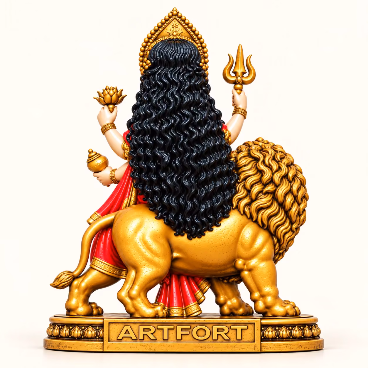 Durga Maa With Lion 4" image 6
