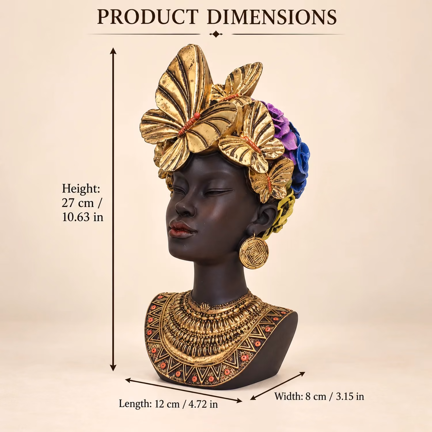 African Lady Bust image 3