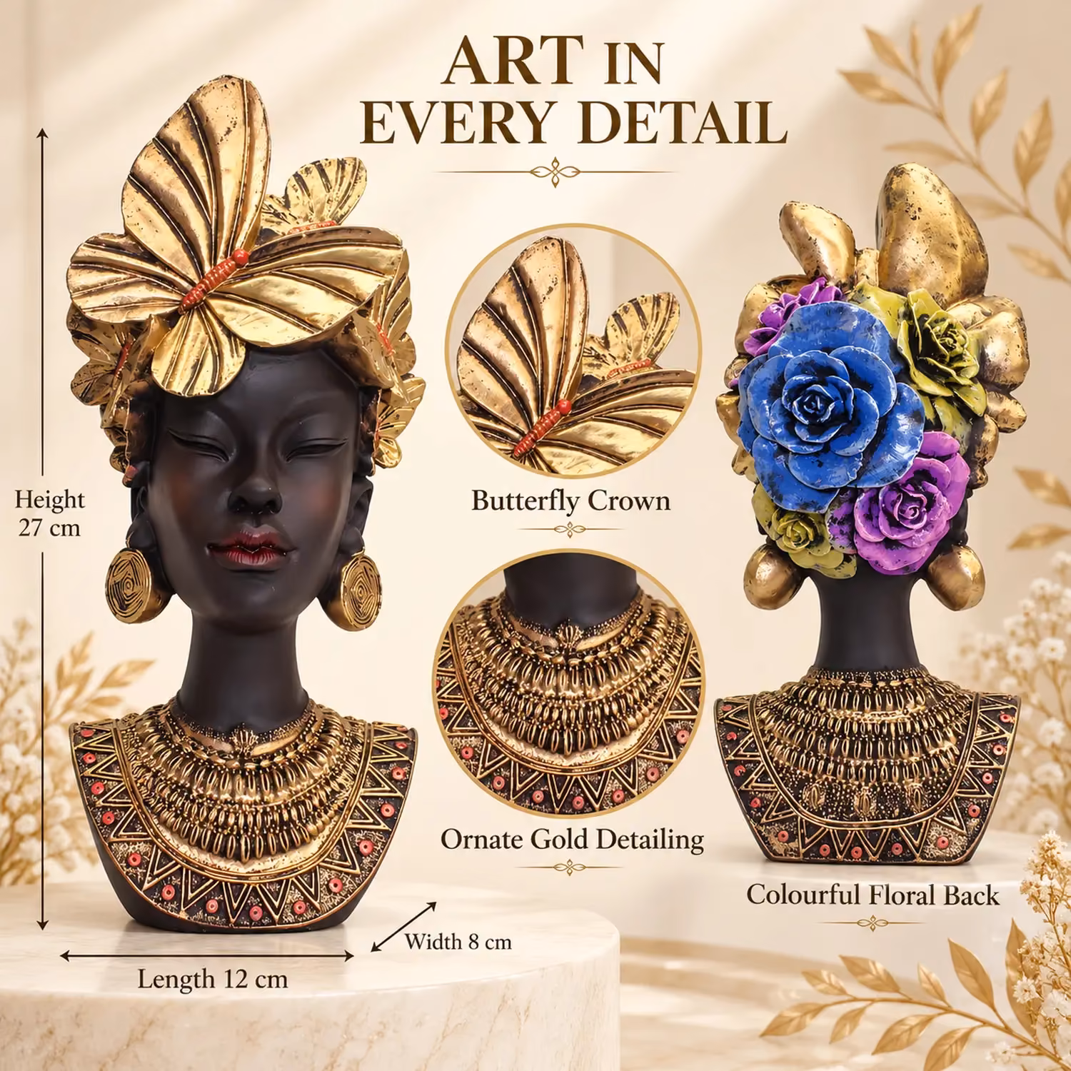 African Lady Bust image 4