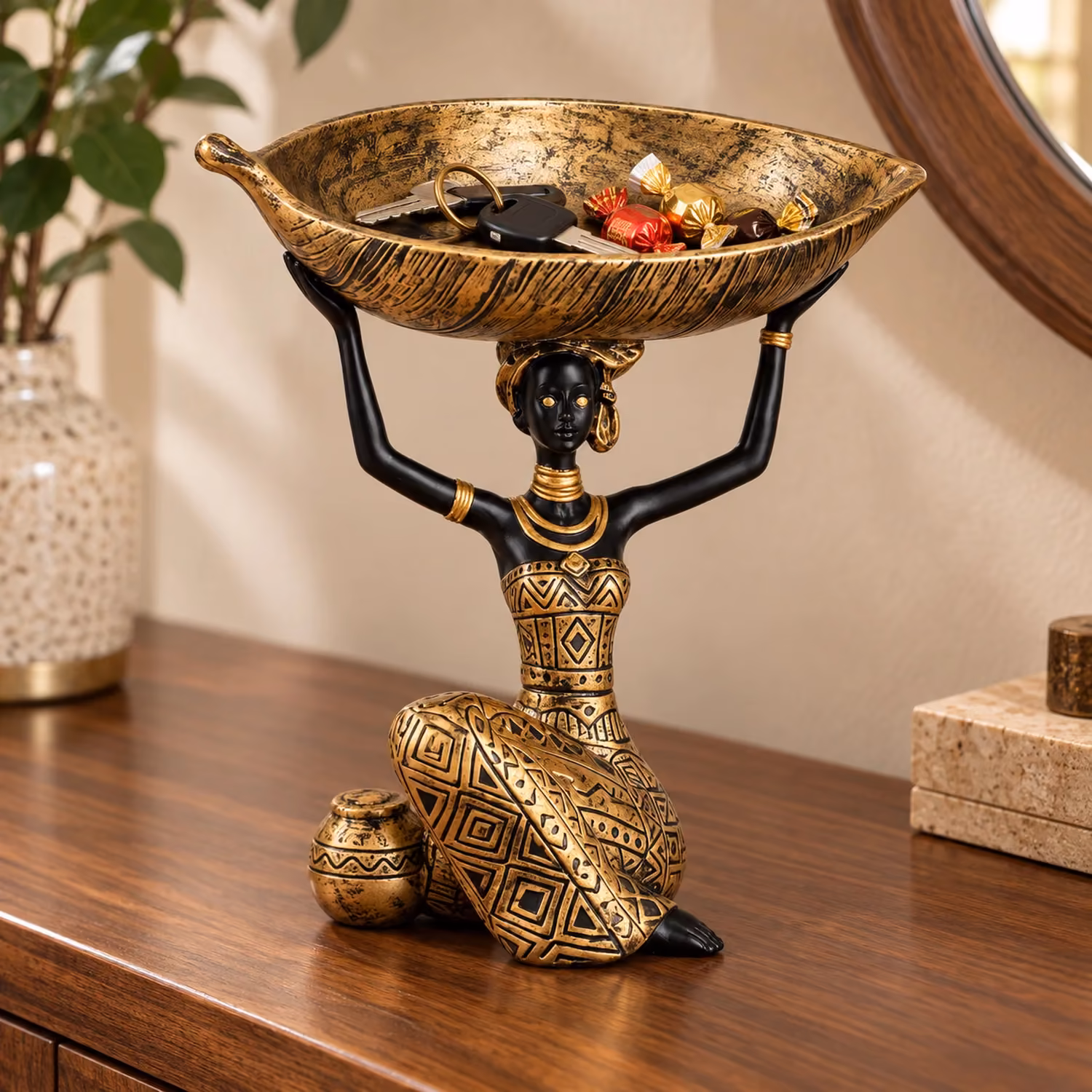 African Lady Leaf Tray Organiser image 2
