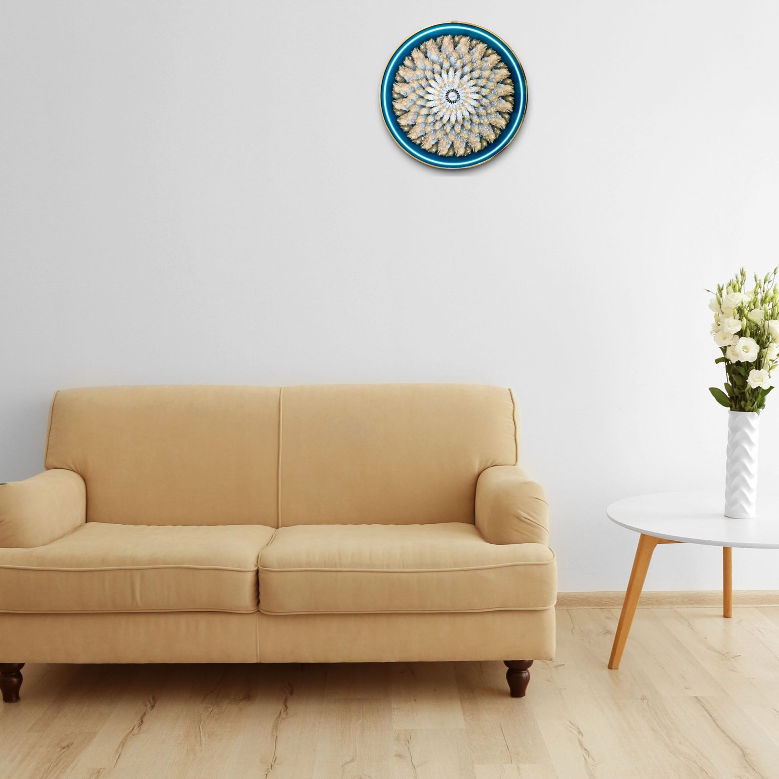 Blue & Gold Slim Frame Large Size (30 X 30 cm)