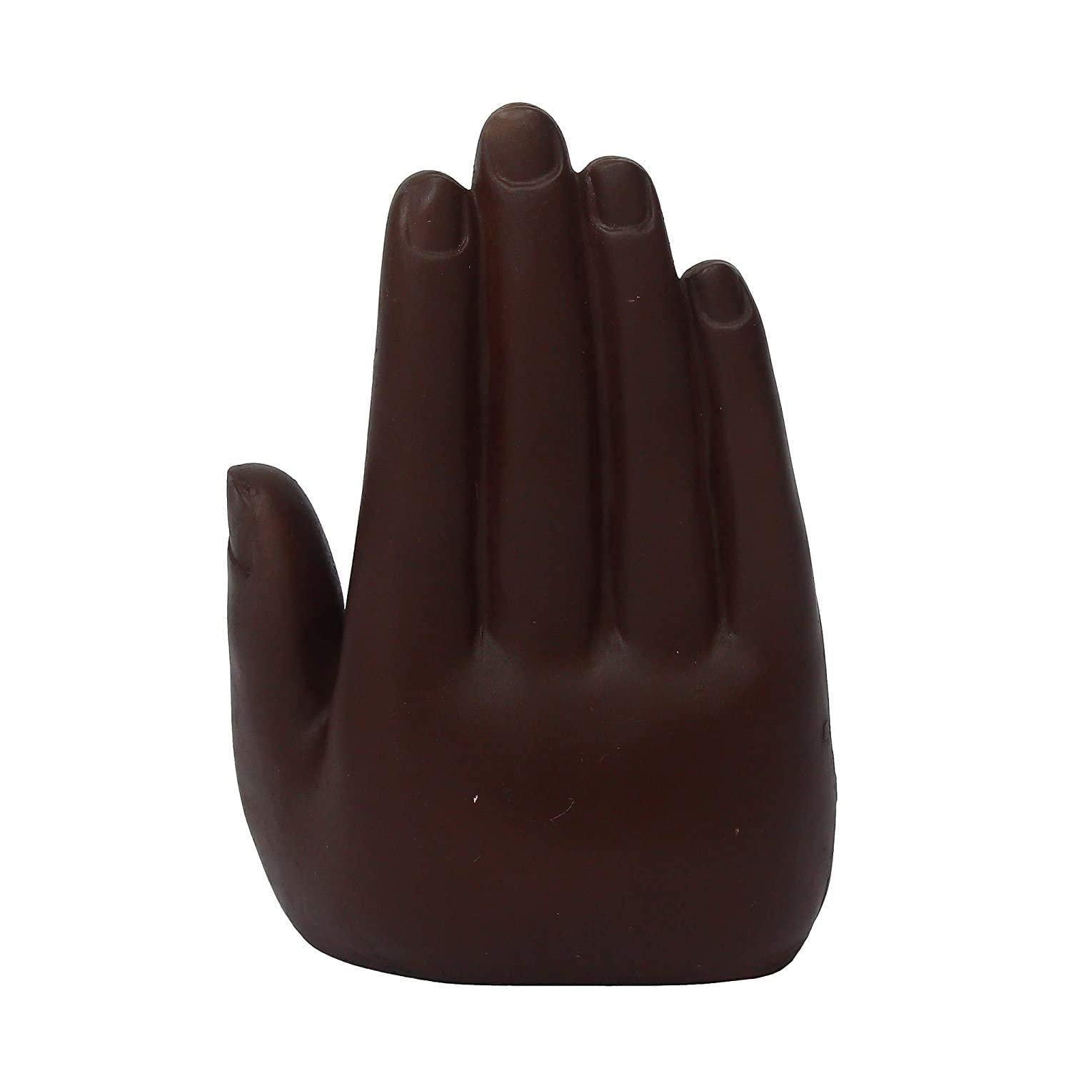 Brown Palm Lord Ganesha Idol polyresin (6x3x4 Inch)