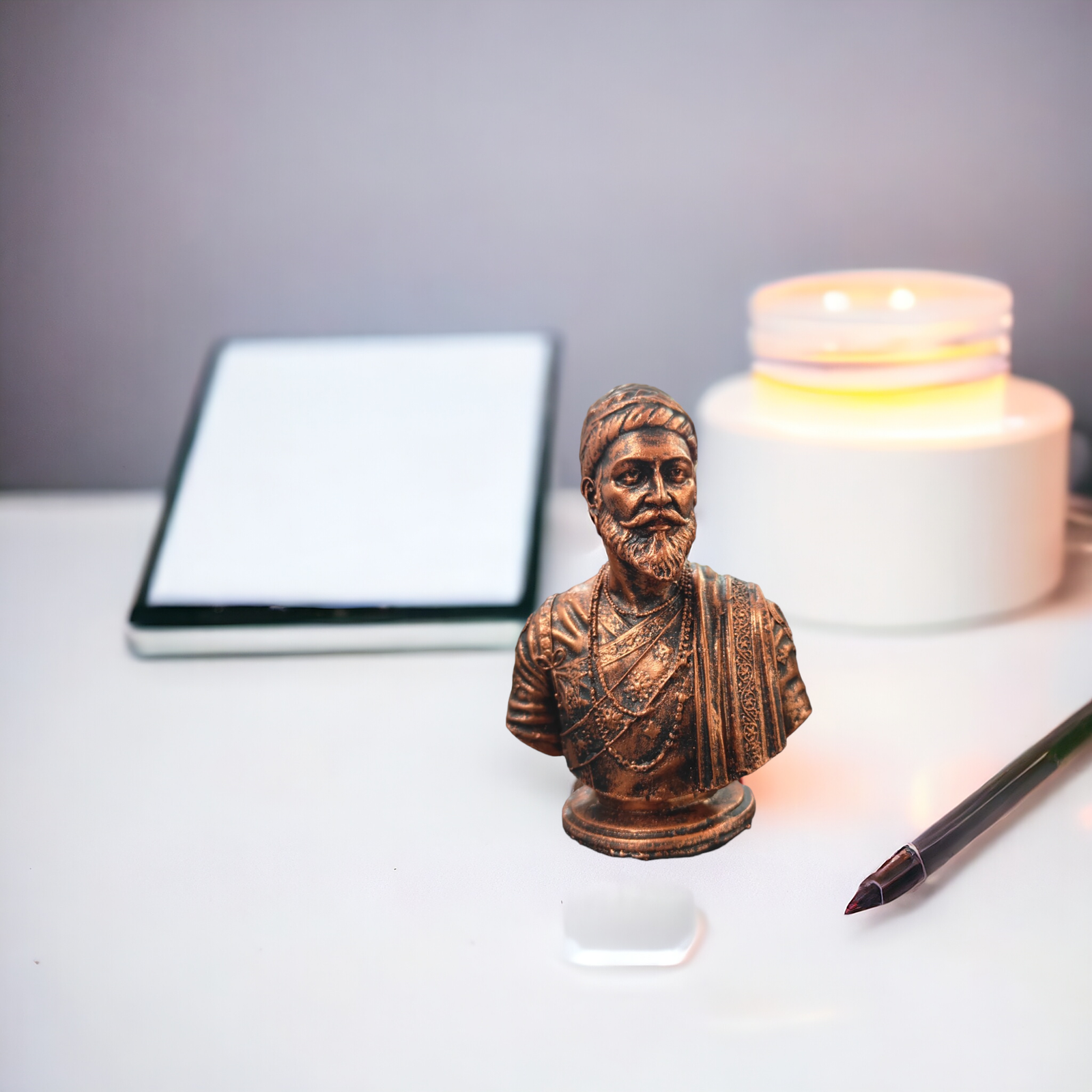 Copper Chhatrapati Shivaji Maharaj Idol (5 Inch)