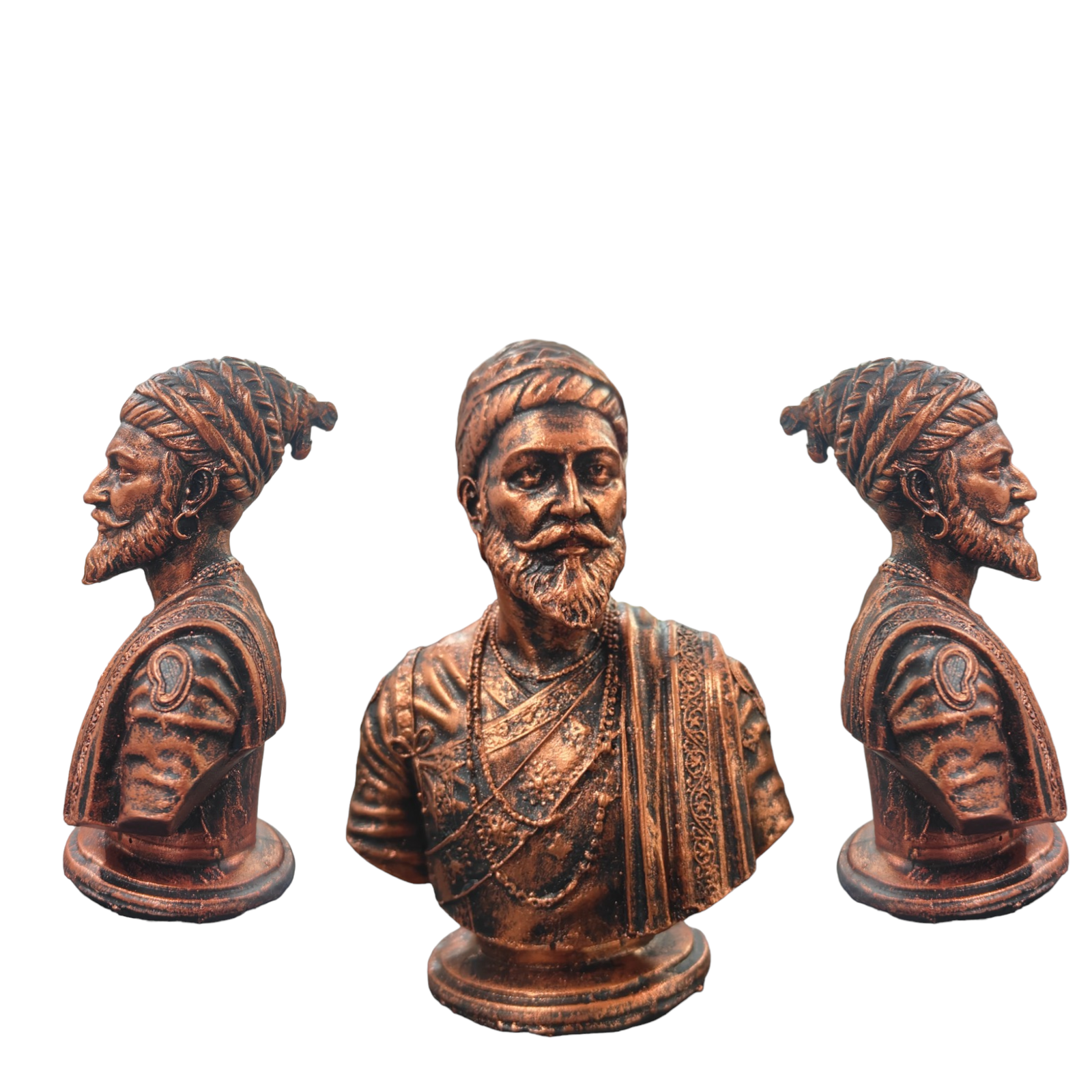 Copper Chhatrapati Shivaji Maharaj Idol (5 Inch)