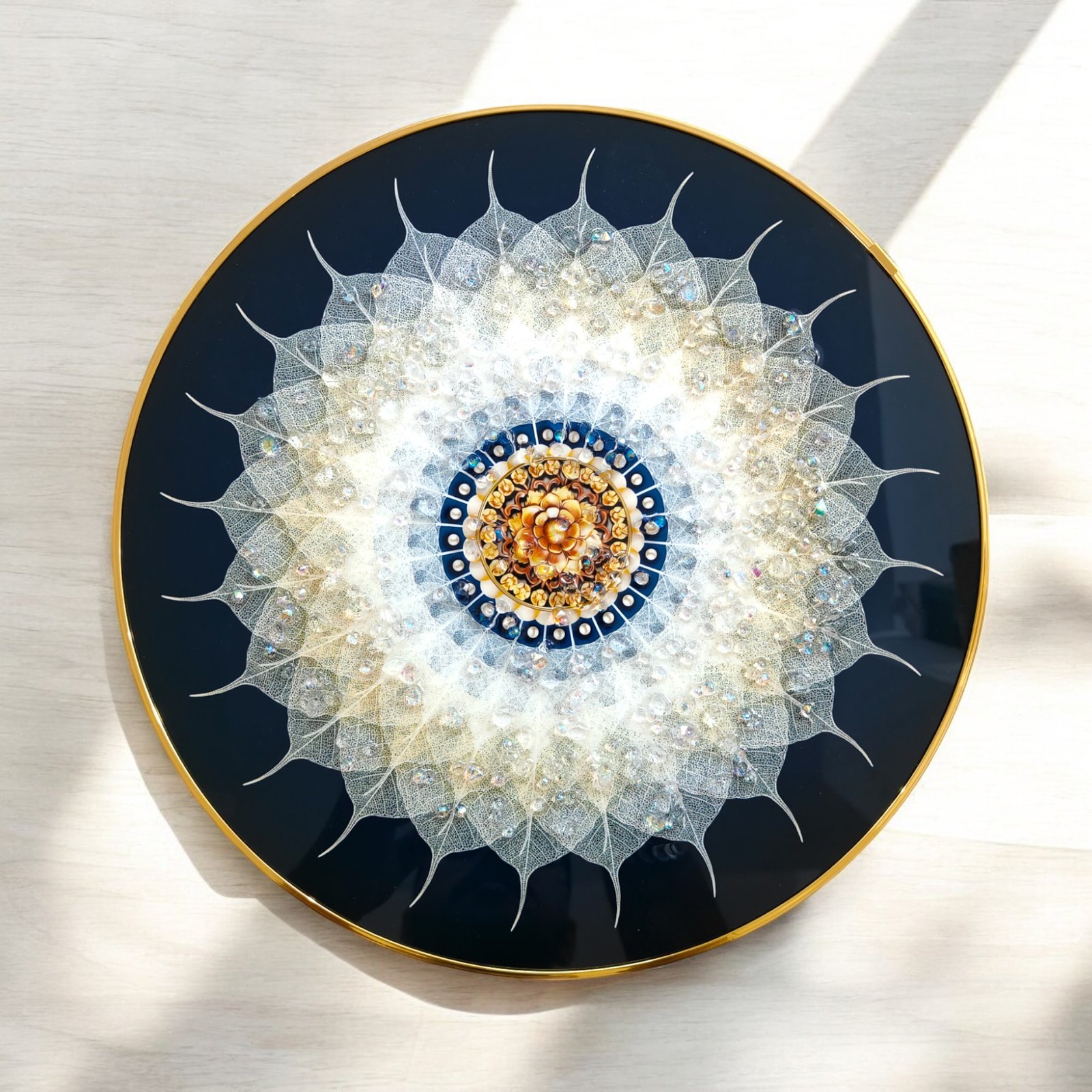 Black & Gold  Slim Frame (30 X 30 cm)