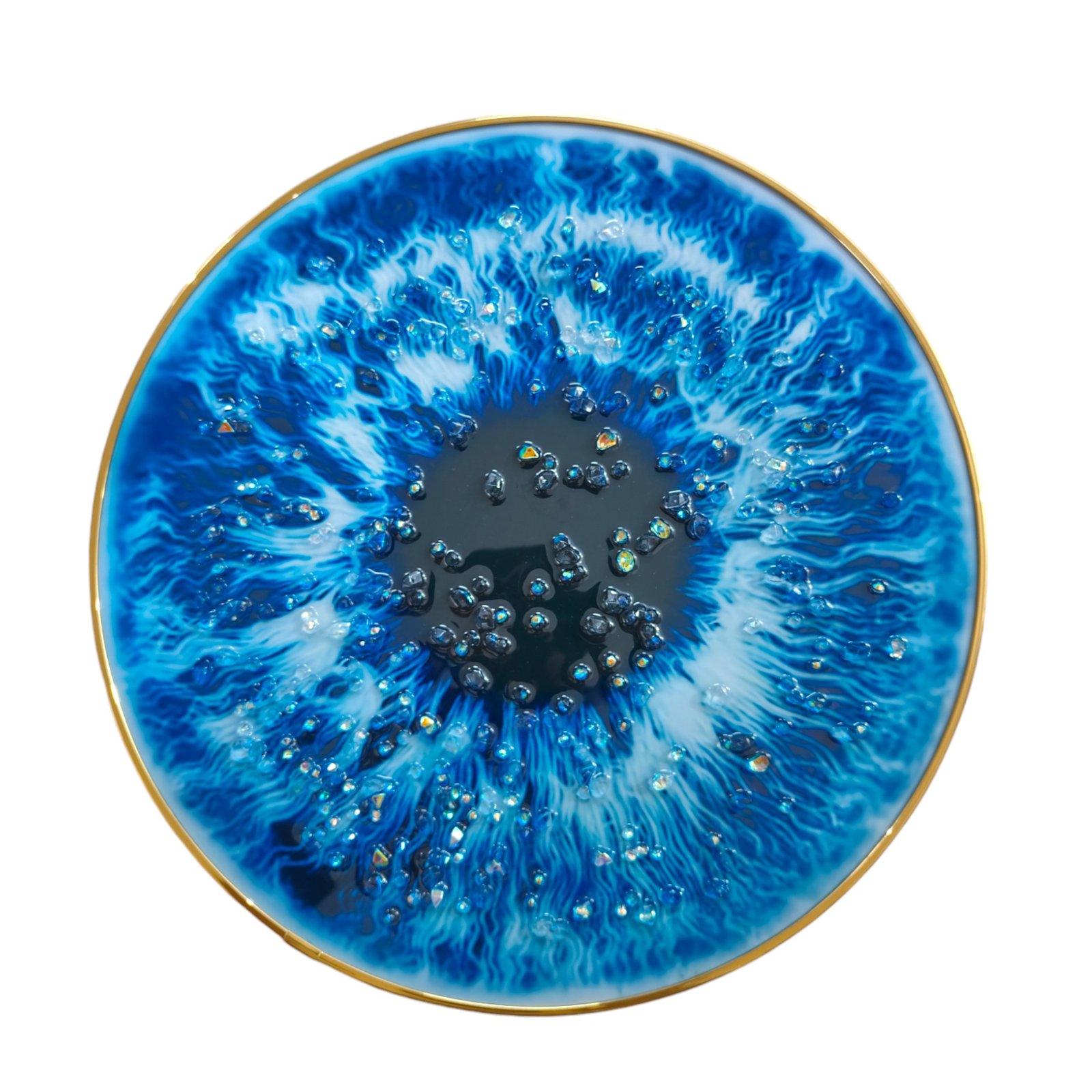 Blue Evil Eye Wall Framed Art (30 X 30 cm)