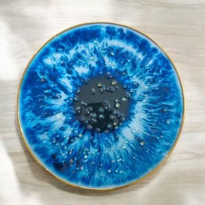 Blue Evil Eye Wall Framed Art (30 X 30 cm)