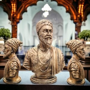 Gold Chhatrapati Shivaji Maharaj Idol (5 Inch)