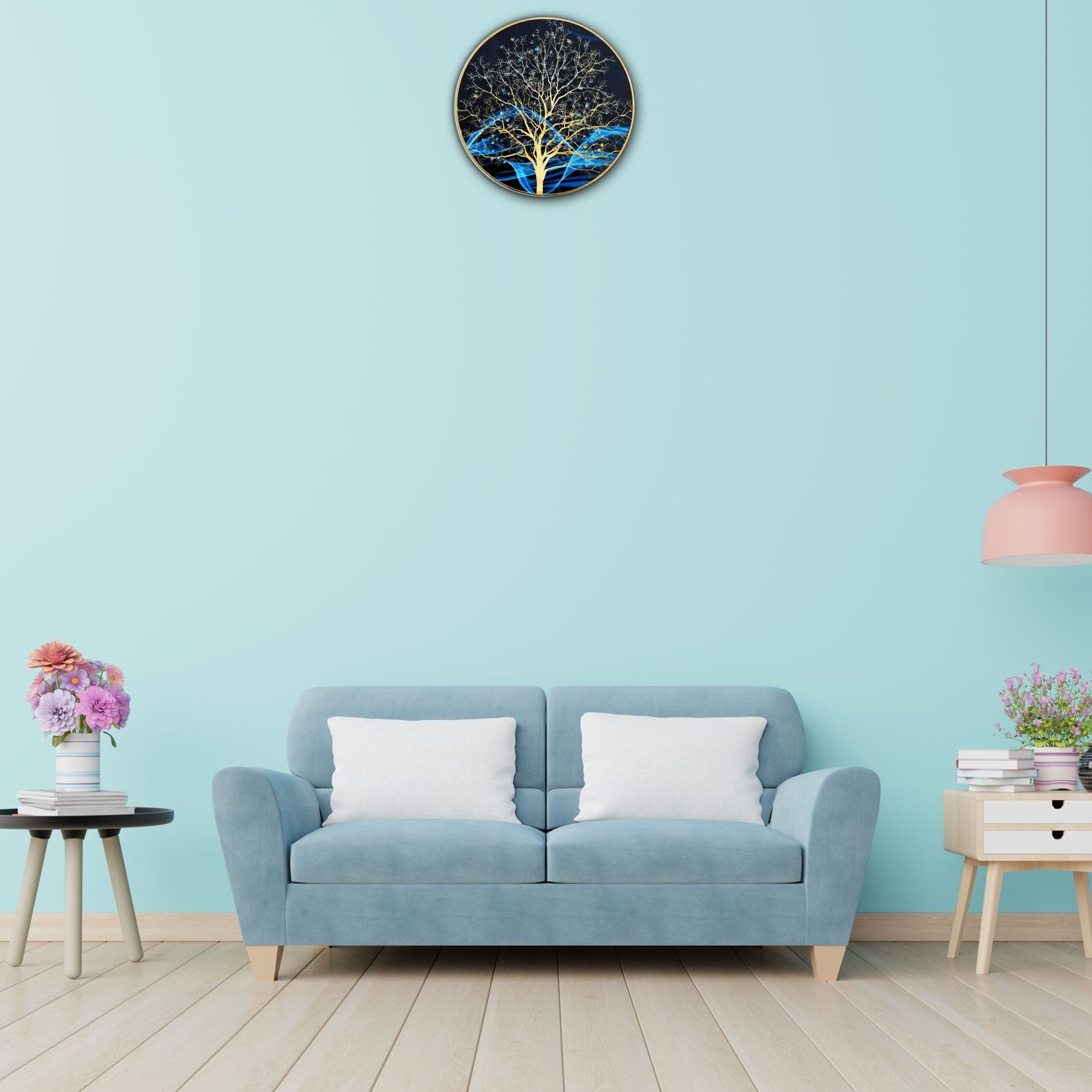 Tree Abstract 3D Modern Art Frame (30 X 30 cm)