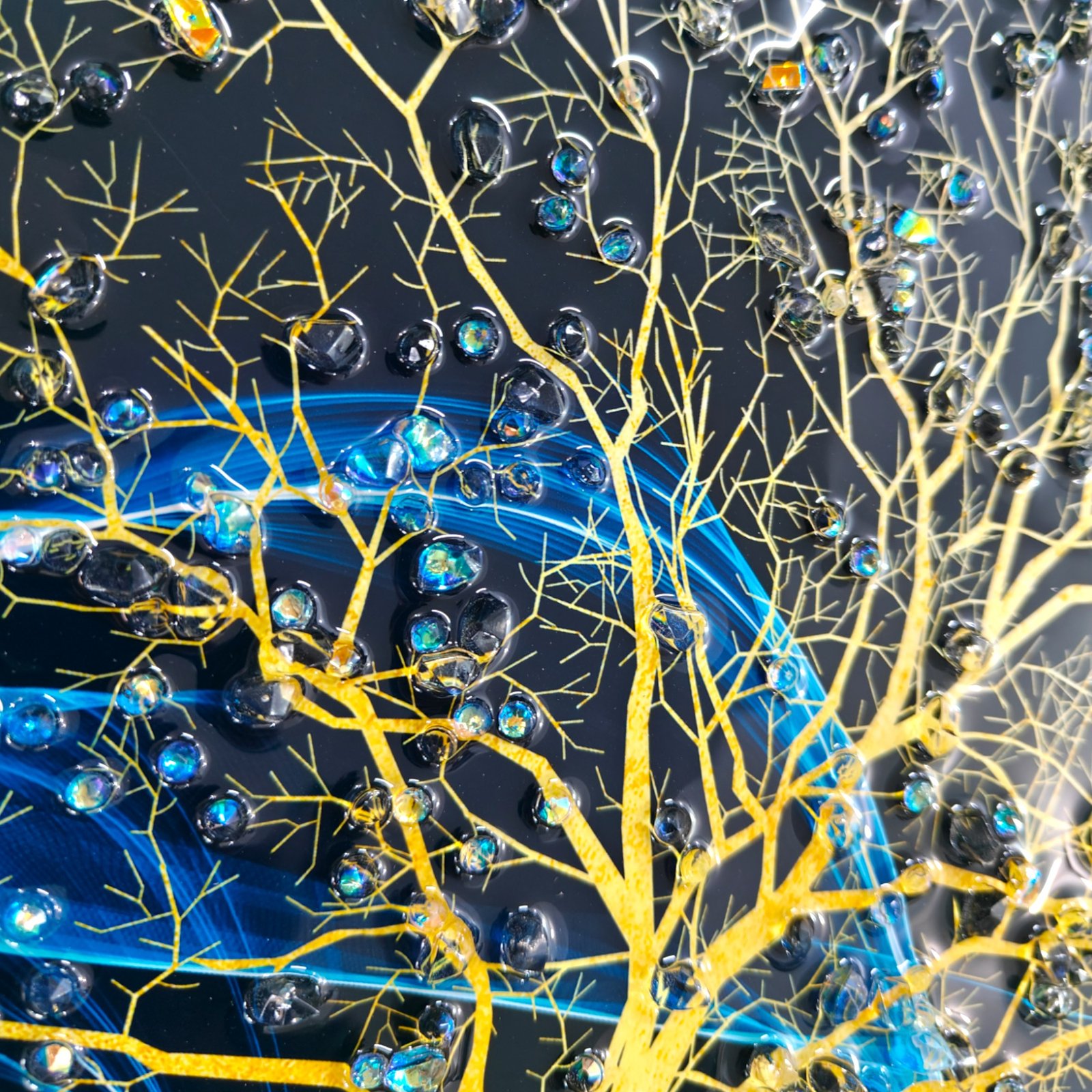 Tree Abstract 3D Modern Art Frame (30 X 30 cm)