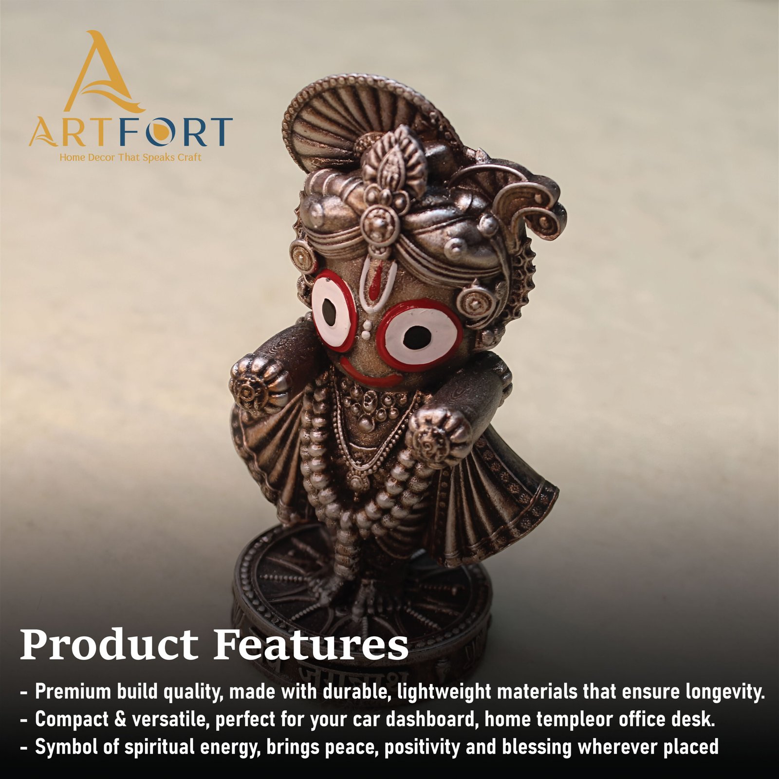 Jagannath Idol 4 Inch (Bronze)