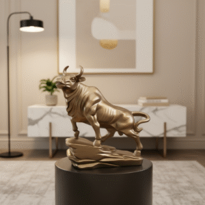 Charging Bull Table Showpiece (9-Inch)
