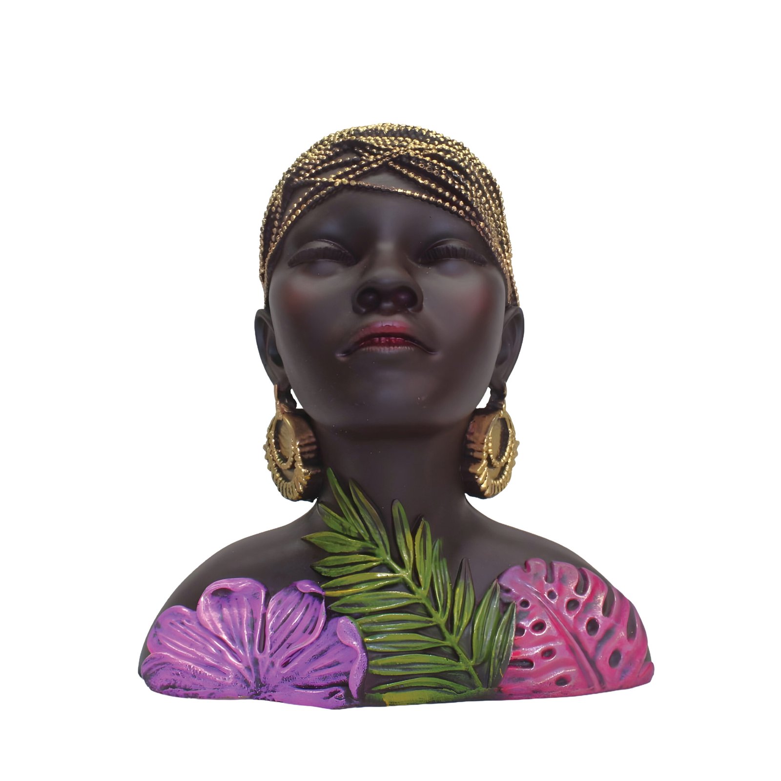 African Lady Bust Statue (20 cm)
