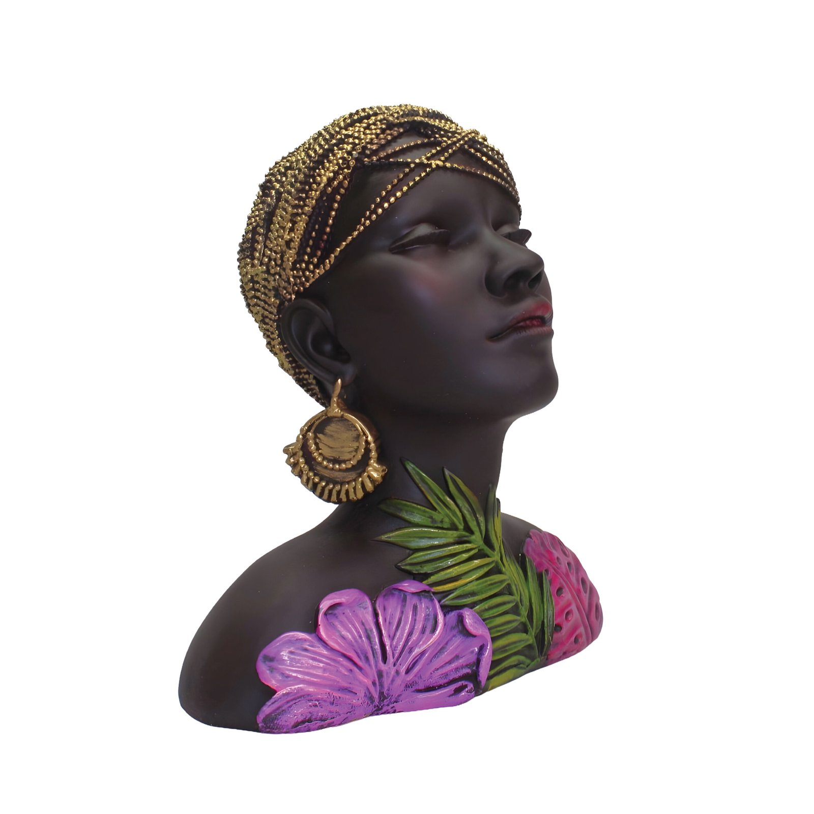 African Lady Bust Statue (20 cm)
