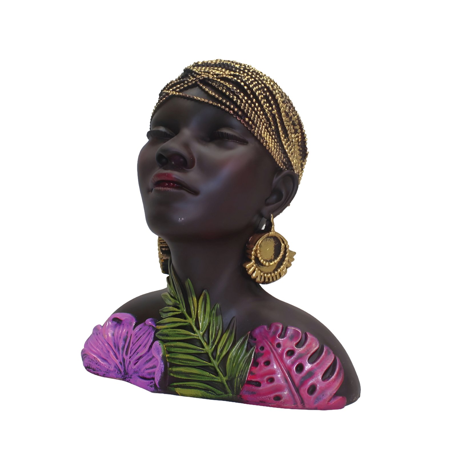 African Lady Bust Statue (20 cm)