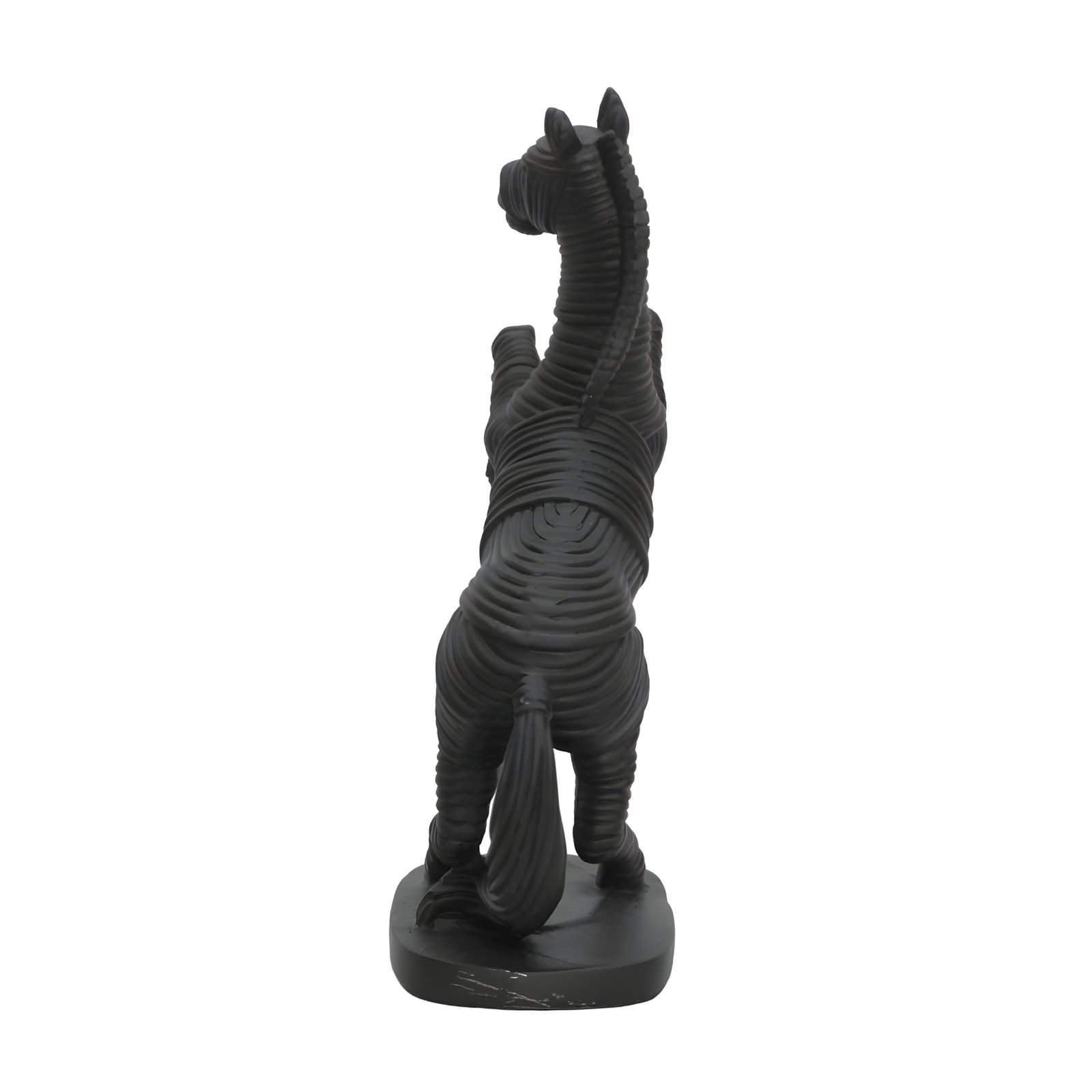 Horse Showpiece Statue (Black, 24 cm)
