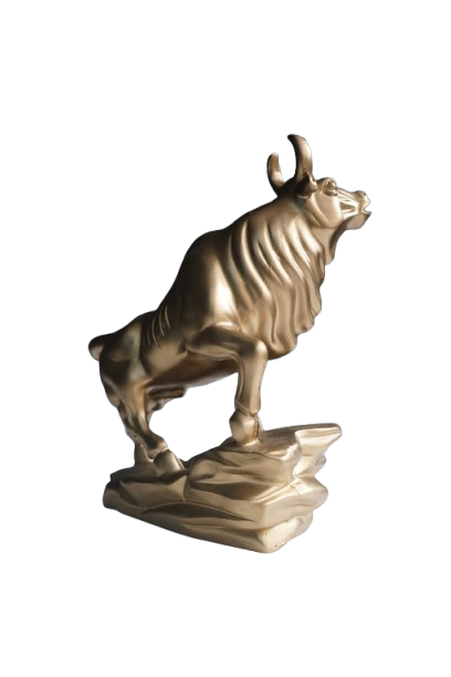 Charging Bull Table Showpiece (9-Inch)