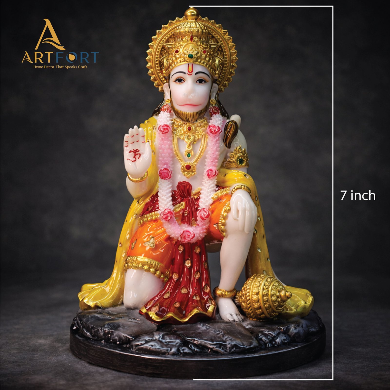 Hanuman Ji Idol 7 Inch (Multicolor)