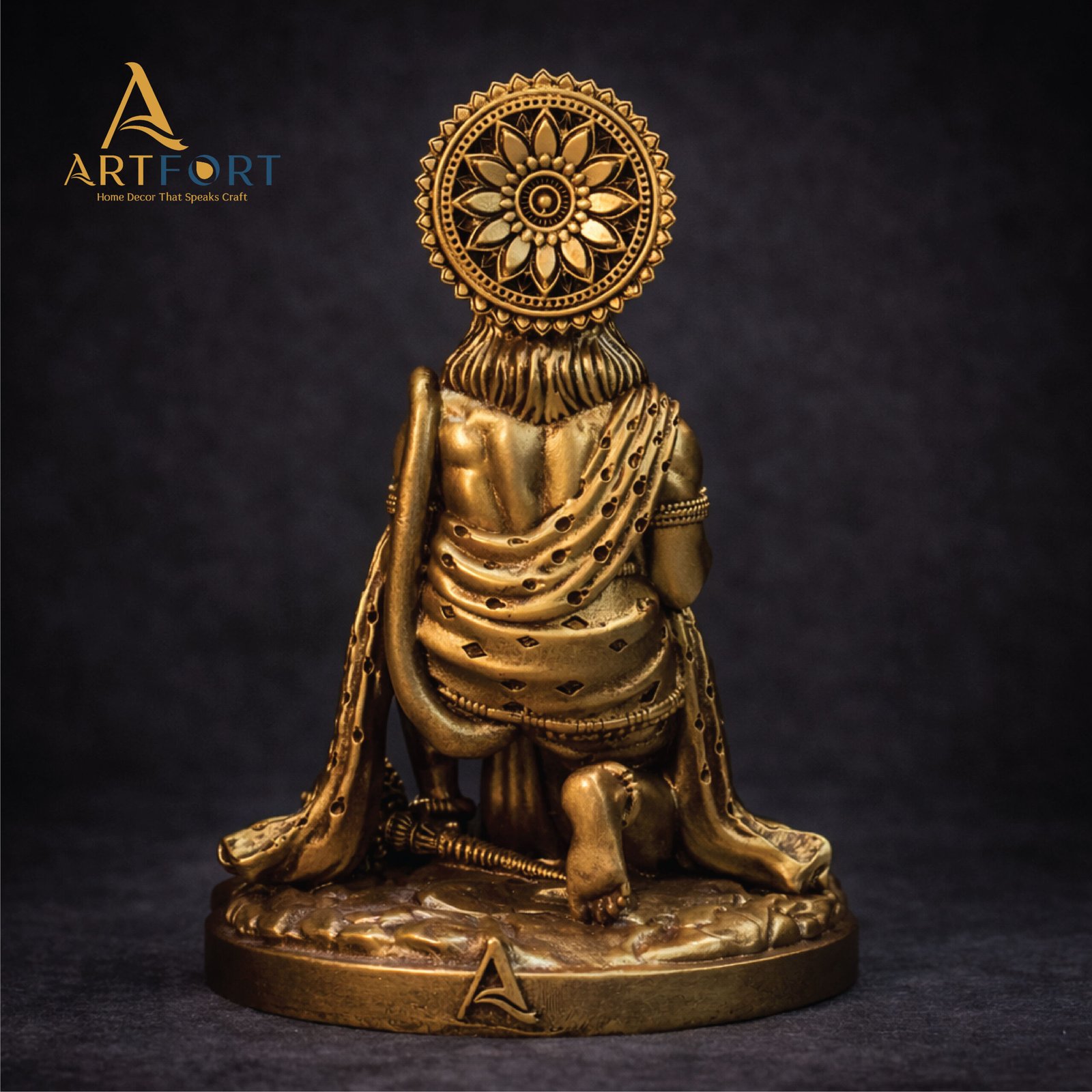 Hanuman Ji Idol 7 Inch (Golden)