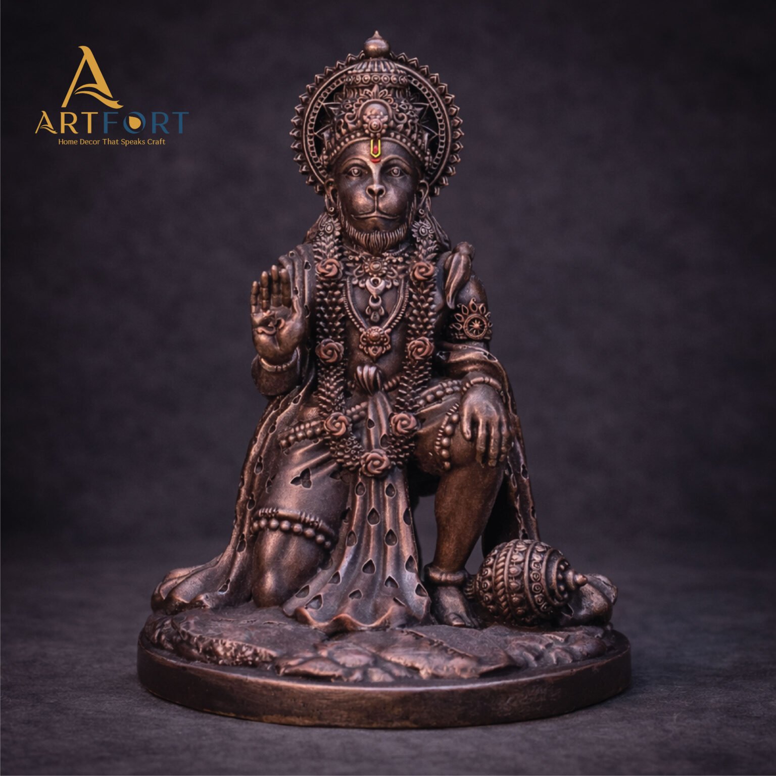 Hanuman Ji Idol 7 Inch (Bronze)