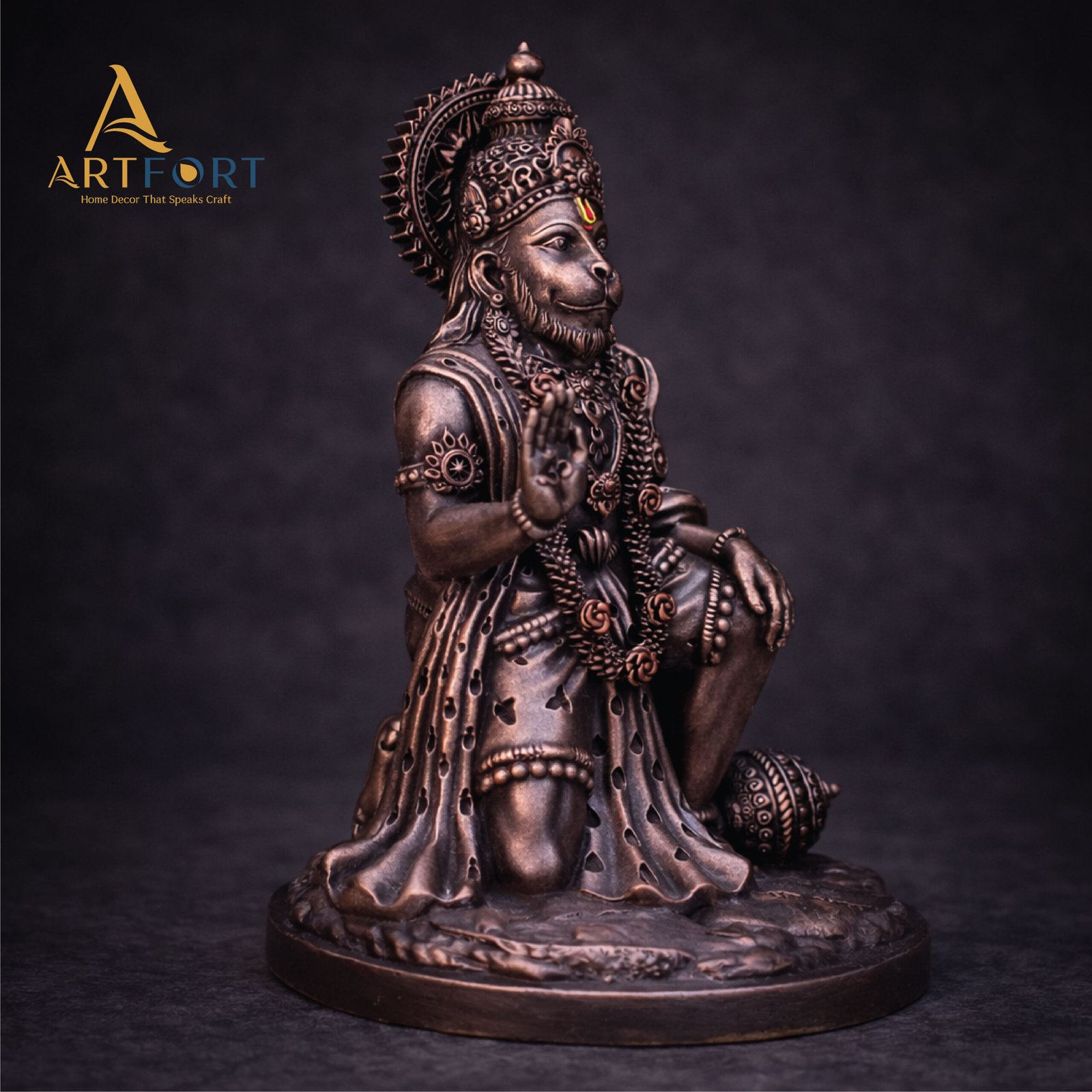 Hanuman Ji Idol 7 Inch (Bronze)