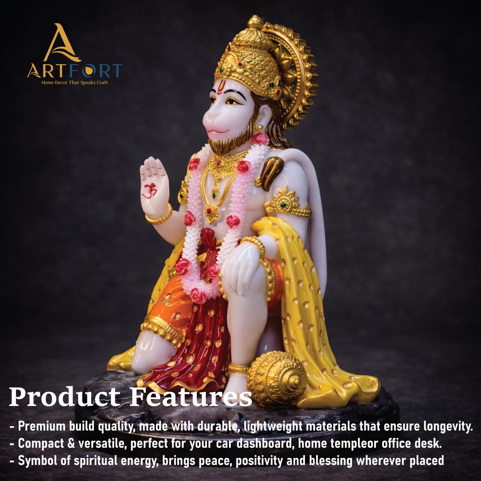 Hanuman Ji Idol 7 Inch (Multicolor)