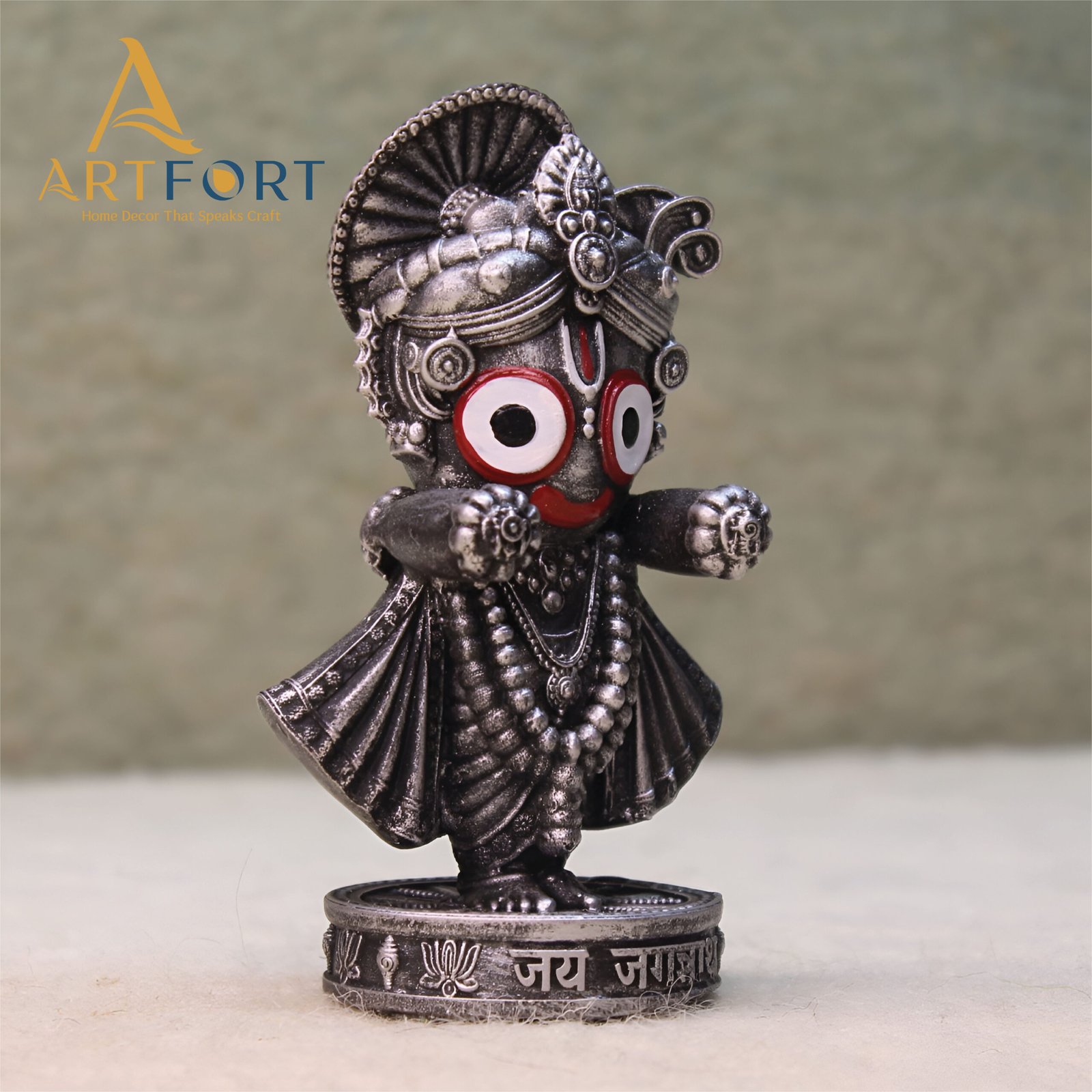 Lord Jagannath Idol 4 Inch (Silver)