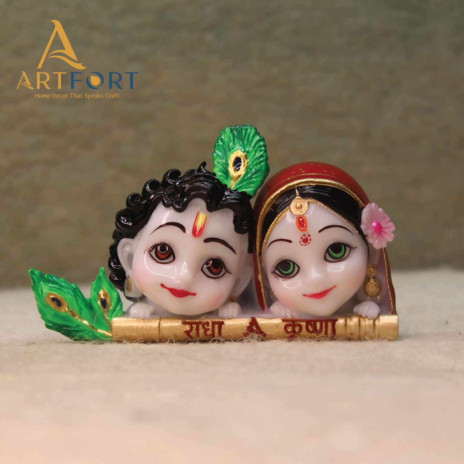 Radha Krishna Idol (4 x 2.5 Inches)