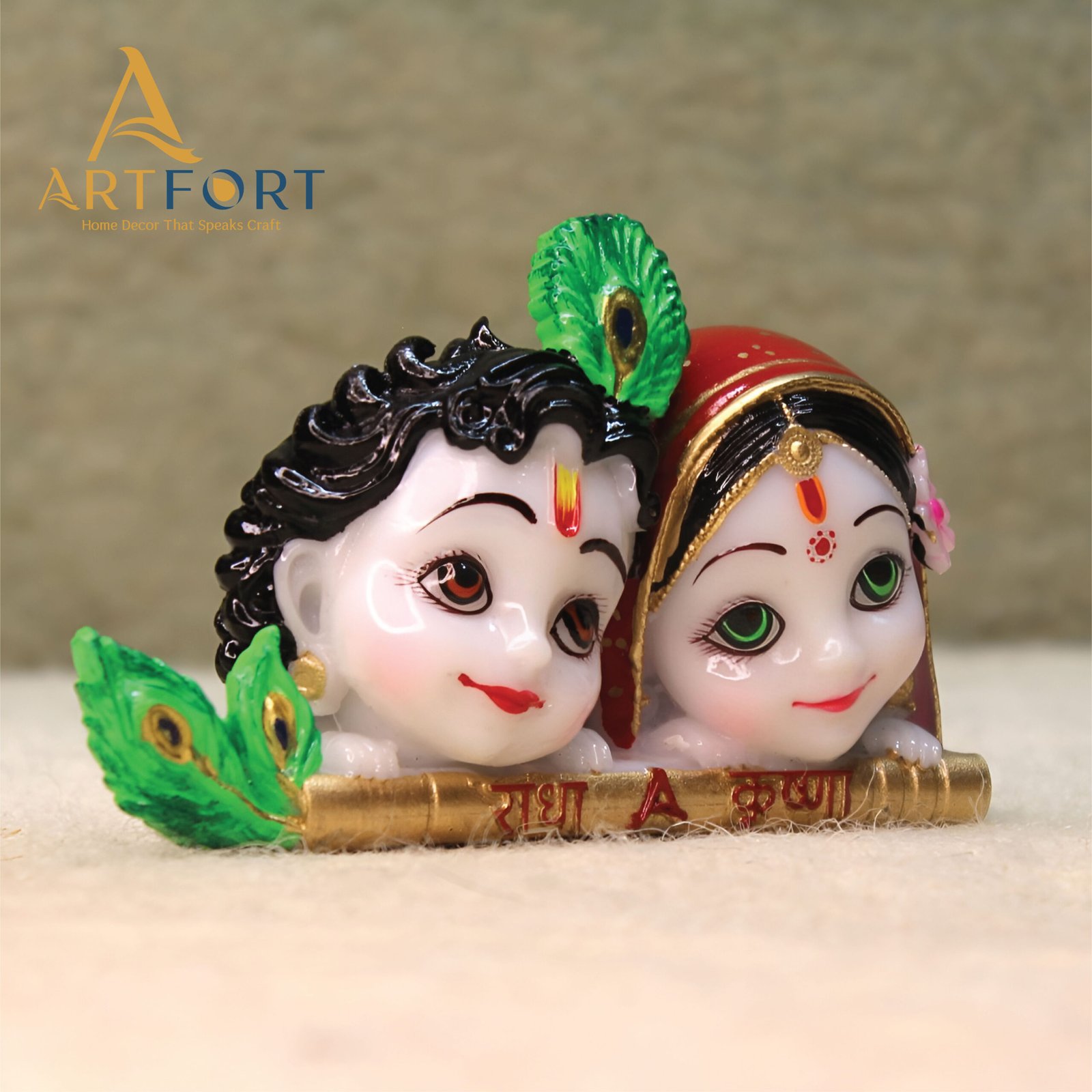 Radha Krishna Idol (4 x 2.5 Inches)