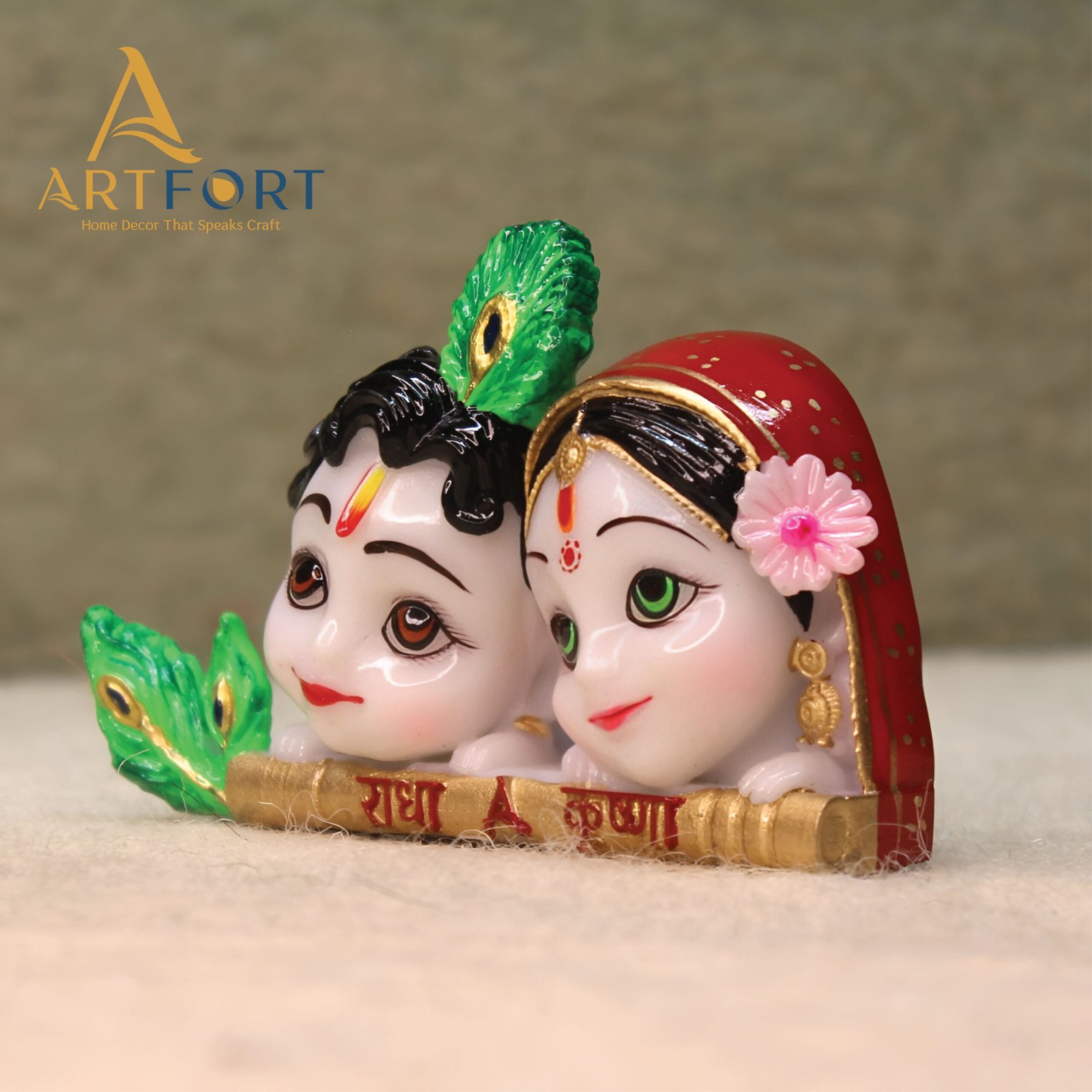 Radha Krishna Idol (4 x 2.5 Inches)