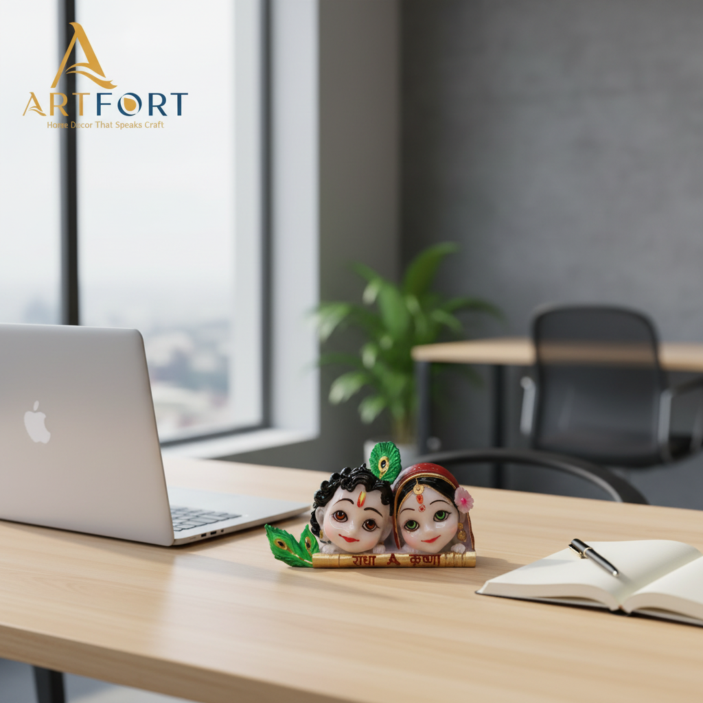 Radha Krishna Idol (4 x 2.5 Inches)