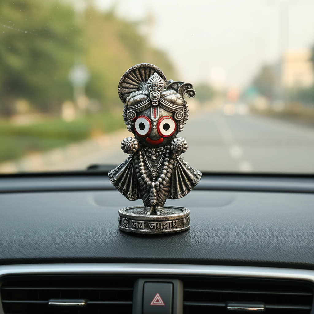 Lord Jagannath Idol 4 Inch (Silver)