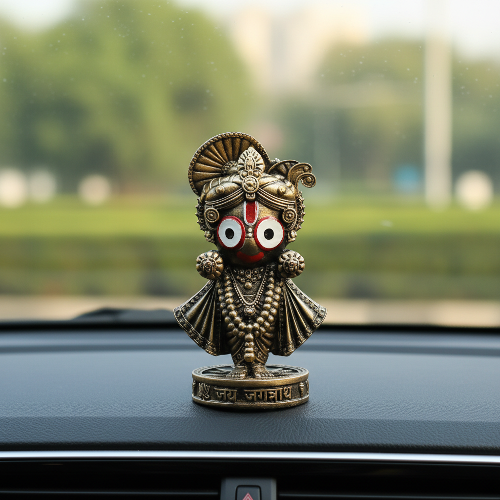 Lord Jagannath Idol 4 Inch (Gold)
